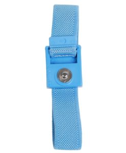 04534 - TRUSTAT ADJUSTABLE WRIST BAND WOVEN 4MM SNAP, BLUE