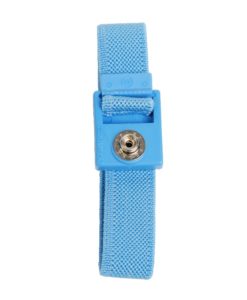 04535 - TRUSTAT ADJUSTABLE WRIST BAND WOVEN 7MM SNAP, BLUE