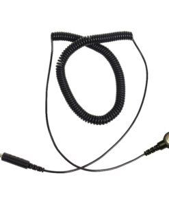 04538 - TRUSTAT COIL CORD 10' 4MM SNAP 1MEG BLACK