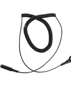 04539 - TRUSTAT COIL CORD 10' 7MM SNAP 1MEG BLACK