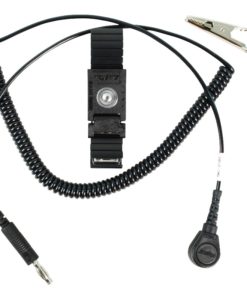 04548 - TRUSTAT ERGOCLEAN WRIST STRAP, 6' CORD, BLACK, 4MM