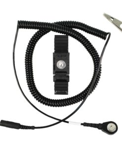 04549 - TRUSTAT ERGOCLEAN WRIST STRAP, 12' CORD, BLACK, 4MM