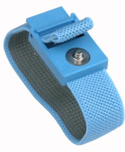 04560 - TRUSTAT WRISTBAND, ELASTIC, BLUE, BAND ONLY, 4MM SNAP