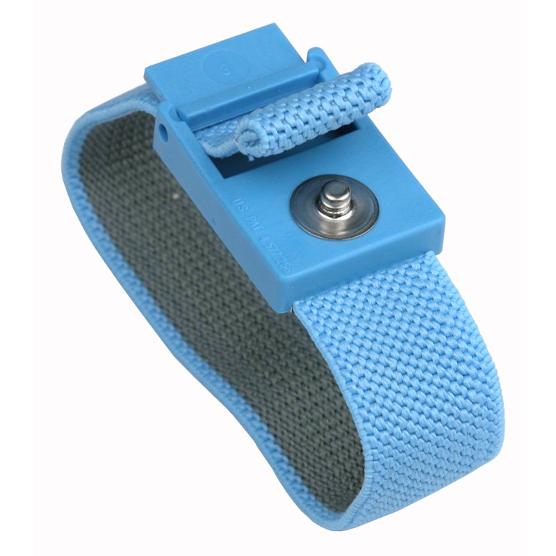 04560 - TRUSTAT WRISTBAND, ELASTIC, BLUE, BAND ONLY, 4MM SNAP - Phil ...