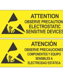 06750 – SIGN, ATTENTION, RS-471, ENGLISH-SPANISH, 4” x 10”