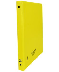 07435 – ESD BINDER, STATIC DISSIPATIVE, YELLOW, 1/2”