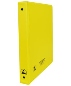 07436 – ESD BINDER, STATIC DISSIPATIVE, YELLOW, 1”