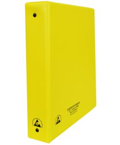07437 – ESD BINDER, STATIC DISSIPATIVE, YELLOW, 1-1/2”