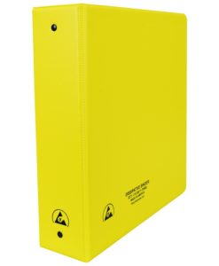 07438 – ESD BINDER, STATIC DISSIPATIVE, YELLOW, 2”