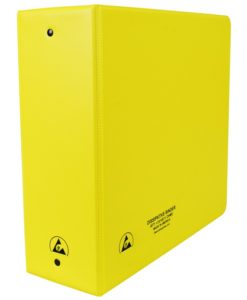 07439 – ESD BINDER, STATIC DISSIPATIVE, YELLOW, 3”
