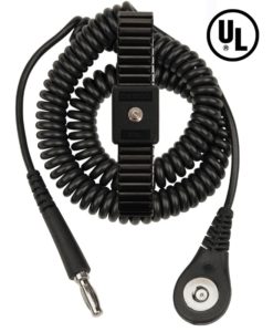 09086 – Fixed Size Metal Wrist Strap Kit – 6 Foot Coil Cord, Large Wristband