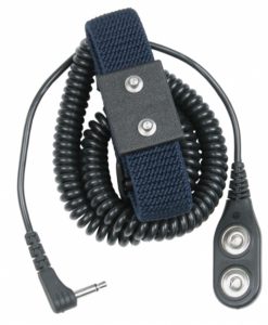 09163 – WRIST STRAP, JEWEL, ADJ ELAST DUAL, ONYX, 6′ CORD, 4MM ANGLE