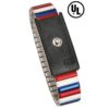 09200 – WRISTBAND, PREMIUM METAL EXP ADJ, RED-WHITE-BLUE, 4MM