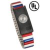 09201 – WRISTBAND, JEWEL, MAGSNAP, ADJ METAL, RED-WHITE-BLUE