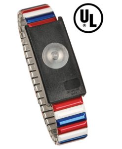 09201 – WRISTBAND, JEWEL, MAGSNAP, ADJ METAL, RED-WHITE-BLUE