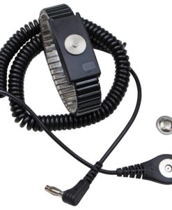 09204 – WRIST STRAP, JEWEL, MAGSNAP, ADJ METAL, ONYX, 6′ ANGLE CORD