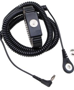09205 – WRIST STRAP, JEWEL, MAGSNAP, ADJ METAL,ONYX, 12′ ANGLE CORD