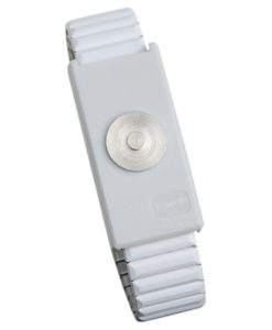 09210 - WRISTBAND, JEWEL, MAGSNAP, ADJ METAL, WHITE