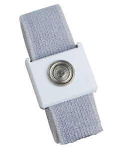 09213 - WRISTBAND, JEWEL, MAGSNAP, ADJ ELASTIC, WHITE