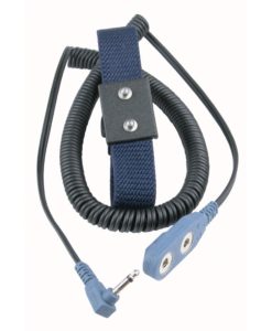 19690 – WRIST STRAP, DUAL, ADJUSTABLE, 4MM SNAPS, 6FT RT ANGLE CORD