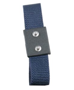 19691 – WRISTBAND, JEWEL, ELASTIC, DUAL, ONYX, 4MM SNAP