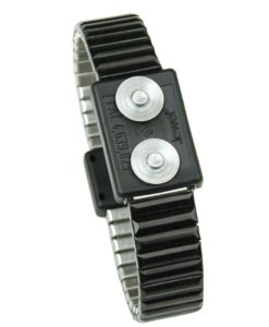 19827 – MAGSNAP WRISTBAND, JEWEL, DUAL, METAL, ONYX, MEDIUM