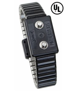 19842 – JEWEL WRISTBAND, METAL, DUAL, ONYX, 4MM, MEDIUM