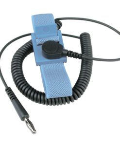 22315 – WRIST STRAP, WESCORP, BLUE, ADJUSTABLE, 6 FT CORD, 4MM