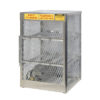 Cylinder locker for safe storage of 6 horizontal 20 or 33-lb. LPG cylinders.