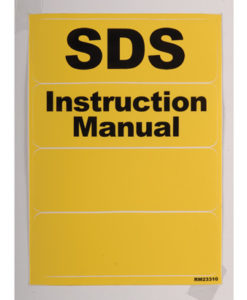 Document Storage Box Label Pack, 4 yellow, 2 blank/2 printed (SDS and Instruction Manual), ctn/20