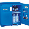 Undercounter corrosives/acid safety cabinet, Cap. thirty 1-ltr bottles, 2 shlvs, 2 door, poly