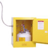 Pass-through Valve can be used on the sides or back of any safety cabinet. Installed