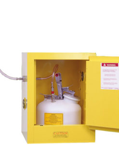 Pass-through Valve can be used on the sides or back of any safety cabinet. Installed