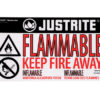 Haz-Alert™ Flammable small warning label for safety cabinet