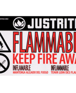 Haz-Alert™ Flammable small warning label for safety cabinet