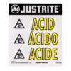 Haz-Alert™ Acid large warning label for safety cabinet