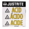 Haz-Alert™ Acid small warning label for safety cabinet