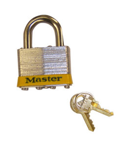 Padlock Master Lock&reg; No. 5 with 3/8″ shackle for lockable safety cabinets