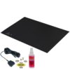 66055 – Statfree T2 Premium Dissipative Dual Layer Dark Grey Rubber Mat Top Kit, 24 Inch x 48 Inch, .060 Inch Thickness, Includes Part#14213 Common Point Grounding Kit