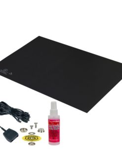 66050 – Statfree T2 Premium Dissipative Dual Layer Dark Grey Rubber Mat Top Kit, 24 Inch x 36 Inch, .060 Inch Thickness, Includes Part#14213 Common Point Grounding Kit