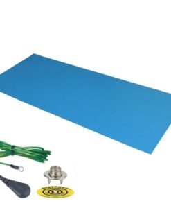 66212 – DUAL LAYER RUBBER MAT, LIGHT BLUE 0.060”x24”x48”, W/GRND