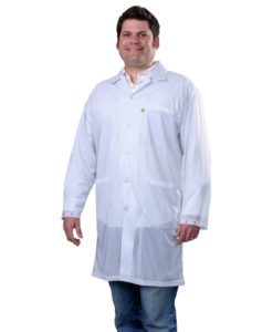 73620 – SMOCK, STATSHIELD, LABCOAT, SNAPS, WHITE, XSMALL