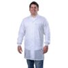 73631 – SMOCK, STATSHIELD, LABCOAT, KNITTED CUFFS, WHITE, SMALL