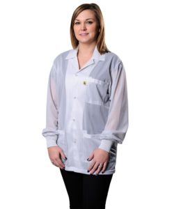 73830 – SMOCK, STATSHIELD, JACKET, KNITTED CUFFS, WHITE, XSMALL