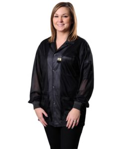 73860 – SMOCK, STATSHIELD, JACKET, KNITTED CUFFS, BLACK, XSMALL