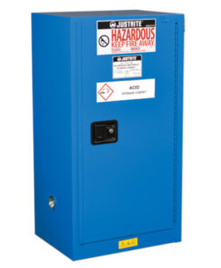 Sure-Grip&reg; EX Compac Hazardous Material Steel Safety Cabinet, Cap. 15 gal, 1 shlf 1 s/c dr