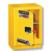 Under Fume Hood solvent/flammable liquid safety cabinet, Cap. 15 gal., 1 shlf, 1 m/c left hand door