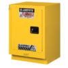 Under Fume Hood solvent/flammable liquid safety cabinet, Cap. 15 gal., 1 shlf, 1 s/c left hand door
