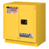 Under Fume Hood solvent/flammable liquid safety cabinet, Cap. 19 gal., 1 shelf, 2 s/c doors