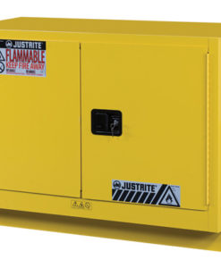 Under Fume Hood solvent/flammable liquid safety cabinet, Cap. 31 gal., 1 shelf, 2 m/c doors